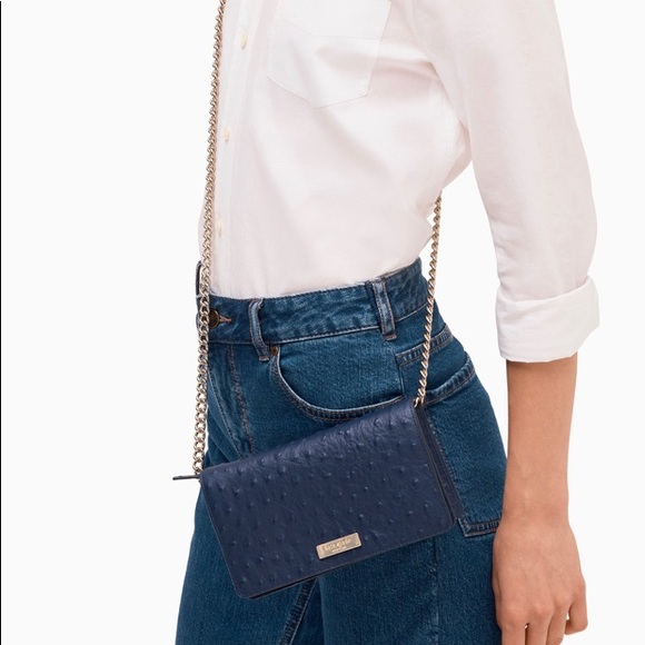 kate spade Handbags - Authentic Kate Spade Ostrich leather chain Crosby